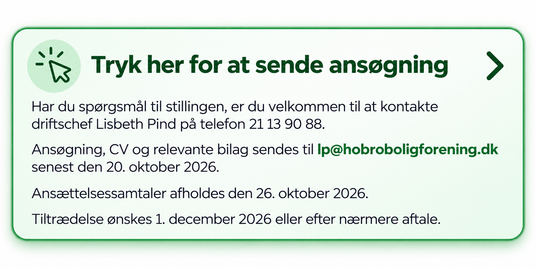 Send mail med ansøgning