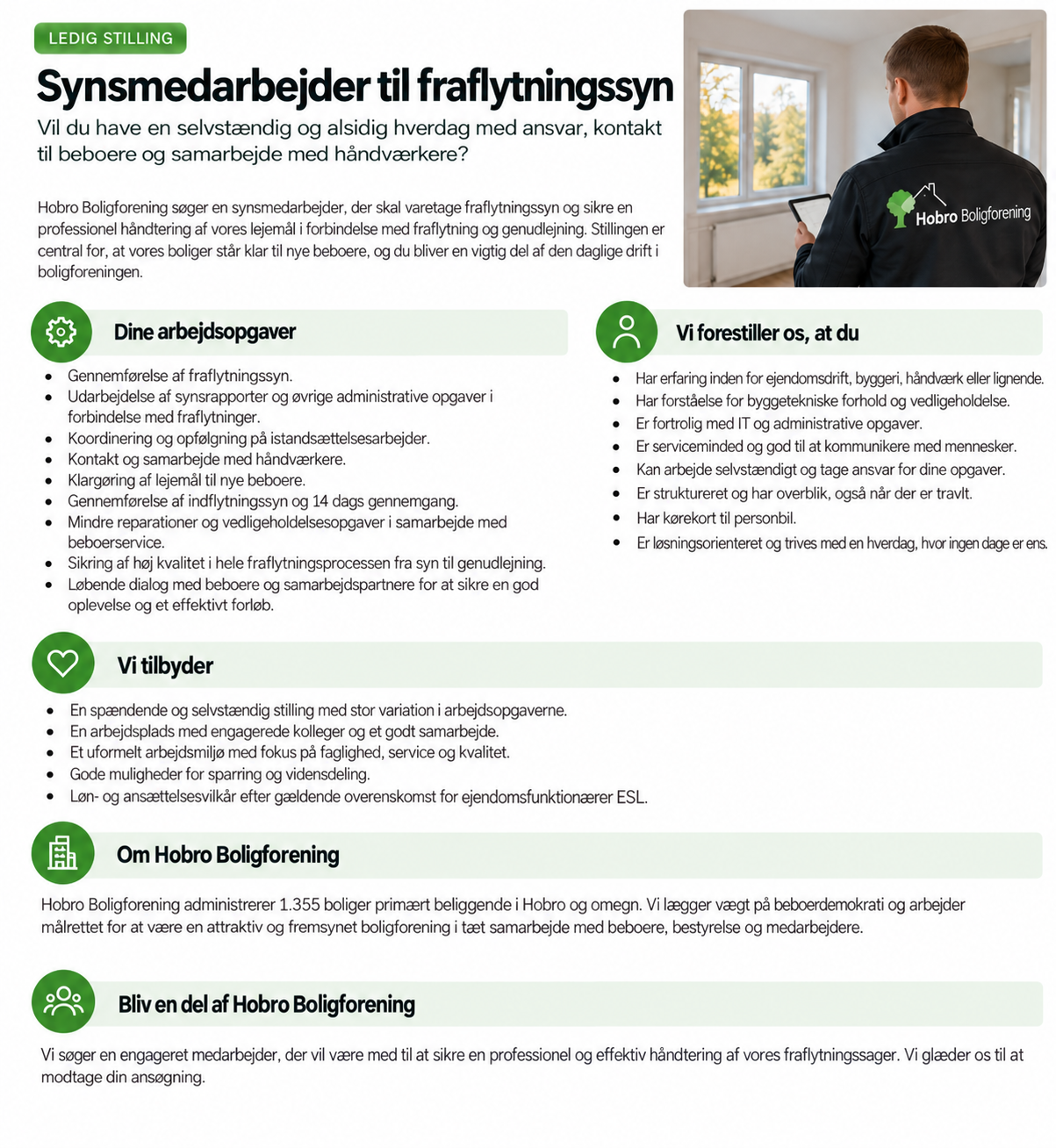 Jobopslag synsmedarbejder