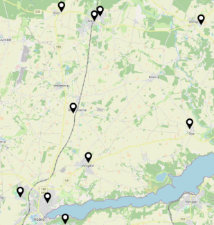 Kort over ungdomsboliger