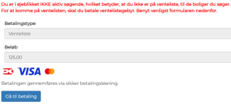 Ventelistebetaling
